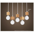 Zhongshan Factory vintage wooden lighting creative modern led chandeliers pendant light